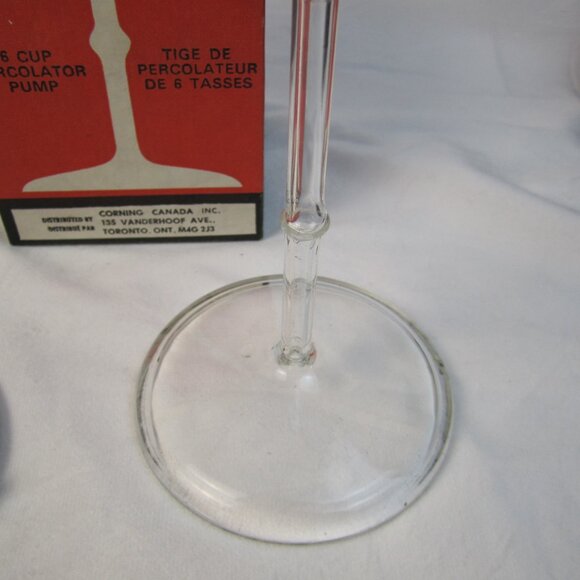 Pyrex 6 cup Percolator Pump 7756-P with Basket & Box - Used - Picture 4 of 12